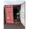 Image 2 : Red 40' Shipping Container & Contents:  Work Shop w/ Table, Tools, Shelves, Hardware, Cords, etc