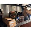 Image 33 : Red 40' Shipping Container & Contents:  Work Shop w/ Table, Tools, Shelves, Hardware, Cords, etc