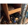 Image 35 : Red 40' Shipping Container & Contents:  Work Shop w/ Table, Tools, Shelves, Hardware, Cords, etc