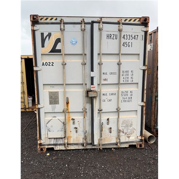 Gray 40' Shipping Container (contents not included) P/U Thurs-Fri 2/26-27