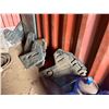 Image 10 : Yellow 20' Shipping Container & Contents: Tires, Shelves, Water Bottles, etc
