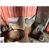 Image 11 : Yellow 20' Shipping Container & Contents: Tires, Shelves, Water Bottles, etc