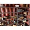 Image 12 : Yellow 20' Shipping Container & Contents: Tires, Shelves, Water Bottles, etc