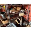 Image 13 : Yellow 20' Shipping Container & Contents: Tires, Shelves, Water Bottles, etc