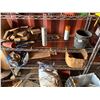 Image 14 : Yellow 20' Shipping Container & Contents: Tires, Shelves, Water Bottles, etc