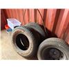 Image 18 : Yellow 20' Shipping Container & Contents: Tires, Shelves, Water Bottles, etc