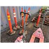 Image 3 : Qty 2 Dayton Pallet Jacks (needs repair - delineators not included)