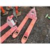 Image 5 : Qty 2 Dayton Pallet Jacks (needs repair - delineators not included)