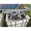 Image 10 : Qty 3 Rolls Chain-Link Fencing 84"H, Coil Wire on Stand, Bin Scaffolding Clamps, etc