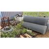 Image 1 : Qty 3 Rolls Chain-Link Fencing 84"H, Coil Wire on Stand, Bin Scaffolding Clamps, etc