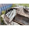 Image 9 : Qty 3 Rolls Chain-Link Fencing 84"H, Coil Wire on Stand, Bin Scaffolding Clamps, etc