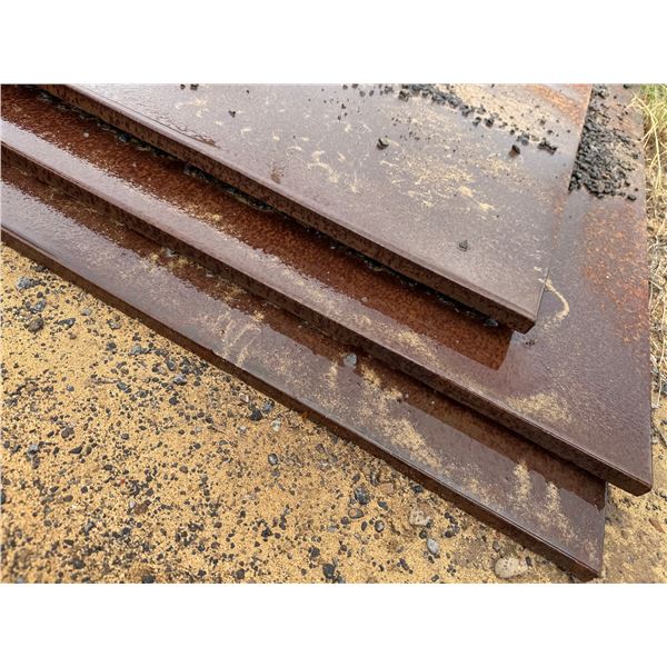 Qty 3 Metal Road Plates 12' x 6' x 3/4"