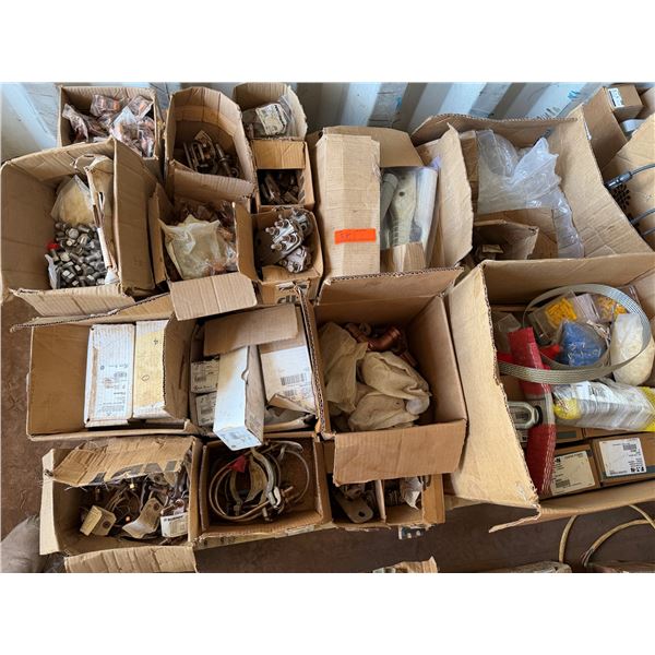 Contents of Pallet: Clamps, Terminals, Pipe Fittings, Mechanical Lugs, Misc Hardware P/U Mon 2/3