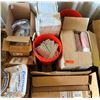 Image 1 : Contents of Pallet: Bucket Metal Plates, Pipe Fittings, Misc Hardware, etc P/U Mon 2/23