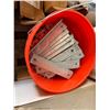 Image 3 : Contents of Pallet: Bucket Metal Plates, Pipe Fittings, Misc Hardware, etc P/U Mon 2/23