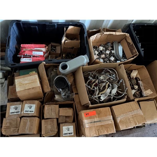 Contents of Pallet: Service Entrance Cap, Conduit Body, Fence Ground Clamps, Hardware P/U Tues 2/24