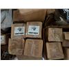 Image 7 : Contents of Pallet: Service Entrance Cap, Conduit Body, Fence Ground Clamps, Hardware P/U Tues 2/24