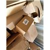 Image 5 : Contents of Pallet: Cooper Insulating Bushings, Clamps, Axis Wall Mount, Dual Lite Box P/U Tues 2/24
