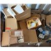Image 1 : Contents of Pallet: Metal Fan, Deadbreak Connection Plugs, Extension Cord, Caps P/U Tues 2/24