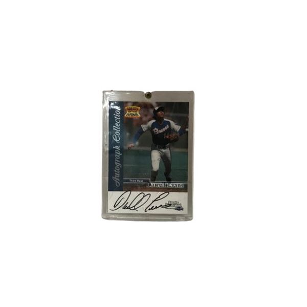 Darrel Evans Atlanta Braves Signed Fleer Baseball Card