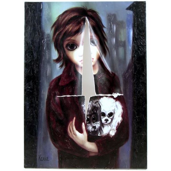 Big Eyes Margaret Keane (Amy Adams) Destroyed Painting Movie Props