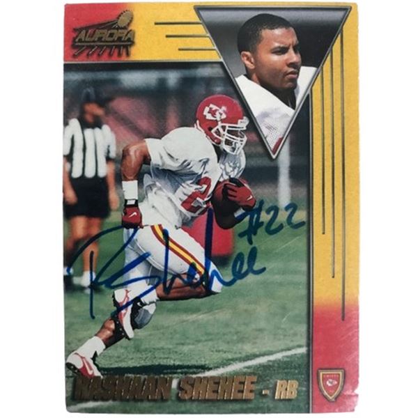 1998 Rashaan Shehee Signed Rookie Card