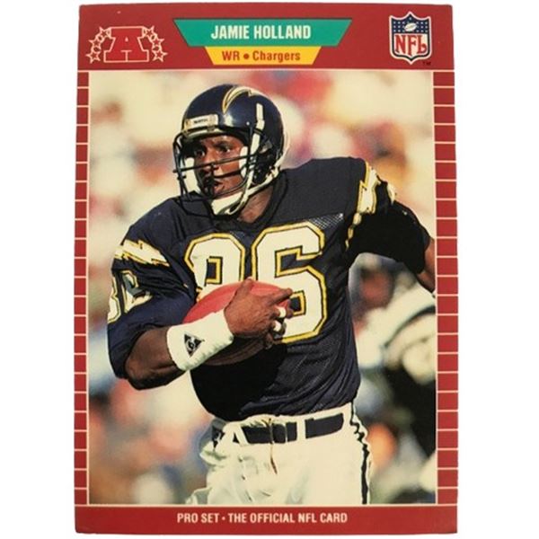 Jamie Holland Chargers Trading Card