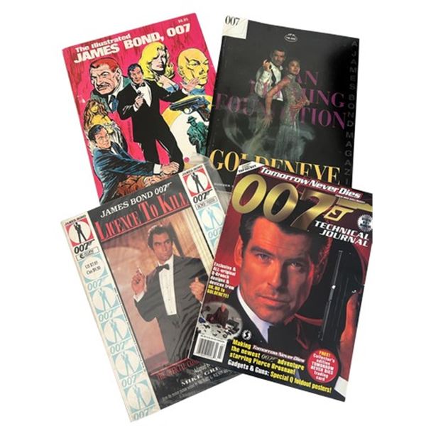 Vintage & Rare James Bond 007 Collector’s Magazine & Comic Lot (4 Items) – Featuri
