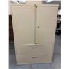 Image 1 : Steelcase 84260HD2  Multi-Storage Cabinet w/ Top Inside Shelving & 2 File Drawers 42" x 18" x 65"H