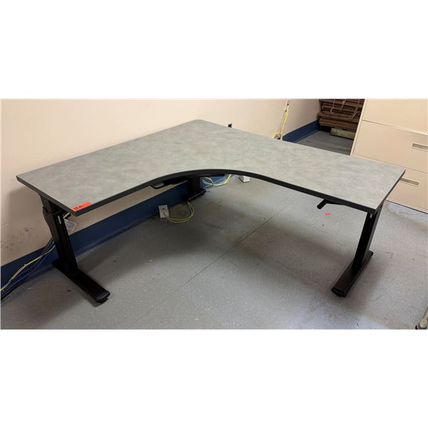 Metal Corner Desk w/ Adjustable Height 58" x 64" x 23"