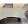 Image 4 : Metal Corner Desk w/ Adjustable Height 58" x 64" x 23"