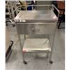 Image 1 : Shampaire Rolling Medical Utility Table w/ Rim & 1 Drawer 20" x 16" x 32"H