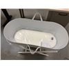 Image 3 : Snuggle Cosy Moses Basket on Stand w/ SHN-CQM Quilt Mattress 35" x 16" x 25"H
