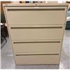 Image 1 : HON Metal 4-Drawer Lateral Filing Cabinet 42" x 19" x 53"H
