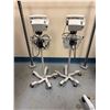 Image 7 : Qty 2 Welch Allyn Patient SpO2 Vital Signs Monitors on Rolling Pole Stands (both power on & show E35
