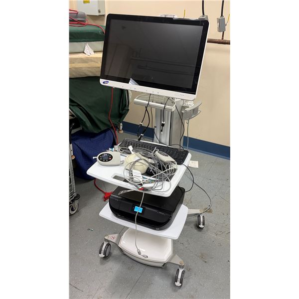 Laborie Advantech POC-W242 Mobile Medical Computer w/ DX Roam Pressure & EMG Measurement Device on S