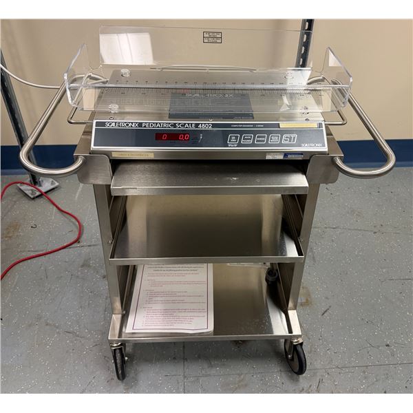 Scale Tronix Pediatric Scale 4802 on Metal Cart
