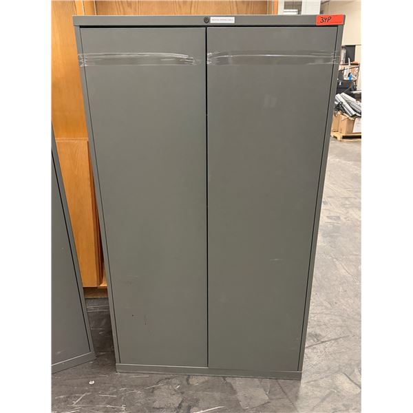 Metal 2-Door Cabinet w/ 4 Adjustable Shelves 36" x 18"
