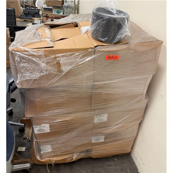 Qty 20 Boxes DXHHPL903 Black 9" Disposable Plates