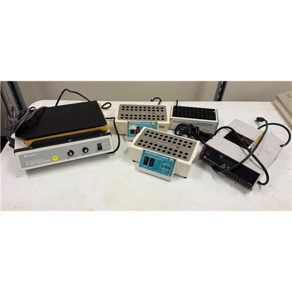 Qty 2 Marsters Incubators, Barnstead Dri-Bath, Baxter Scientific Multi-Tube Vortexer & Dry Bath Incu