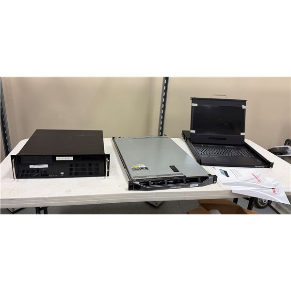 ACNodes Rack Mount Computer,  MKD6117 Monitor Keyboard Drawer & Dell EMC PowerEdge R330 Server (no p