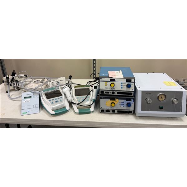 Qty 2 Coviden Electrosurgical Generators, Bladder Scans, KNF Vacuum Pump, Tabella Micro-Dermabrasion