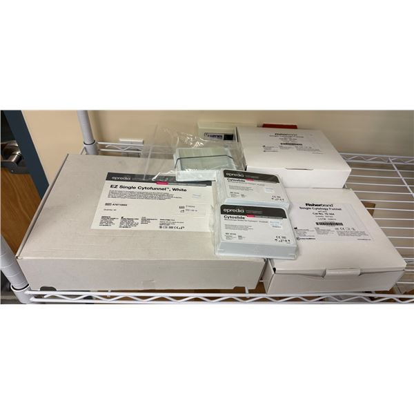 Epredia EZ & Fisher Brand Single Cytofunnels w/ Cytoslide Microscope Slides, etc