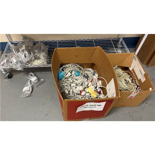 Qty 2 Boxes Nurse Call Cables, Misc Sensors & Fittings, etc