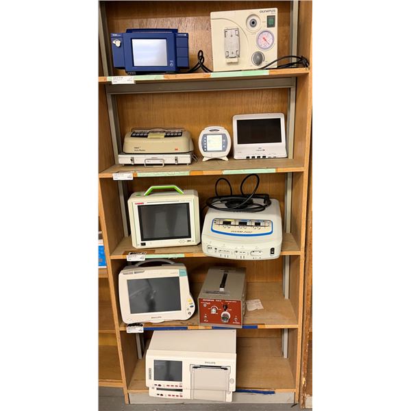 Multiple Medical Equipment: Radiometer TCM4, Olympus KV-5 Suction Pump, Attest Auto Reader, Coviden