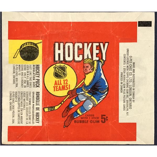 1968-69 O-PEE-CHEE NHL WRAPPER