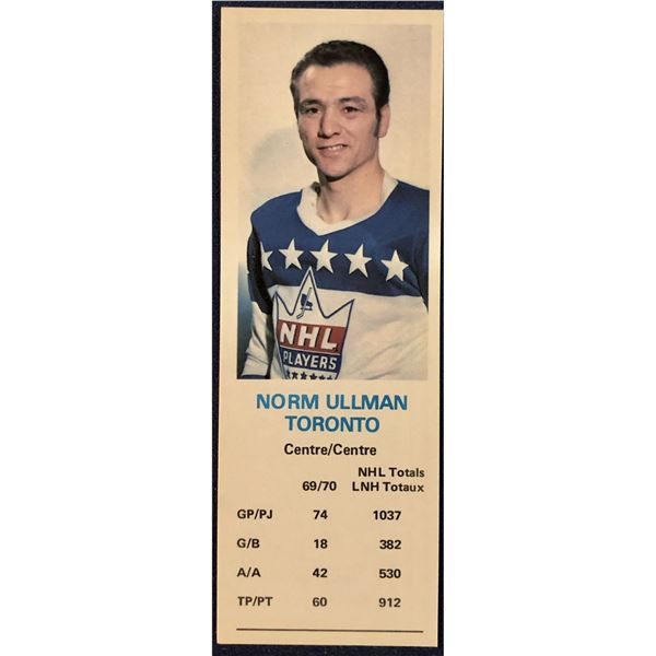 1970-71 DAD'S COOKIES NORM ULLMAN (HOF)