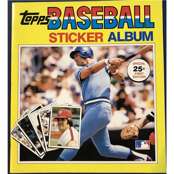 1981 TOPPS BASEBALL STICKER ALBUM