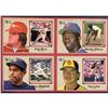Image 1 : 1983 DONRUSS MLB POSTCARDS FOUR UP PANEL - PETE ROSE / DAVE WINFIELD (HOF)