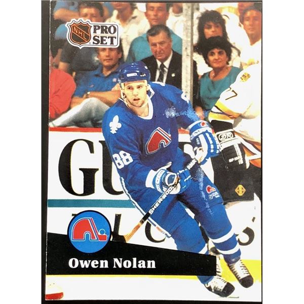 1991-92 PRO SET OWEN NOLAN ROOKIE CARD
